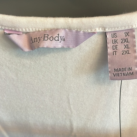 NWT ANYBODY Cozy Knit Luxe Dip Dyed Swing Tank Top Size 1X - Picture 2 of 4